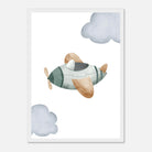 White frame - Green & Natural Wooden Airplane Wall Art - Olga
