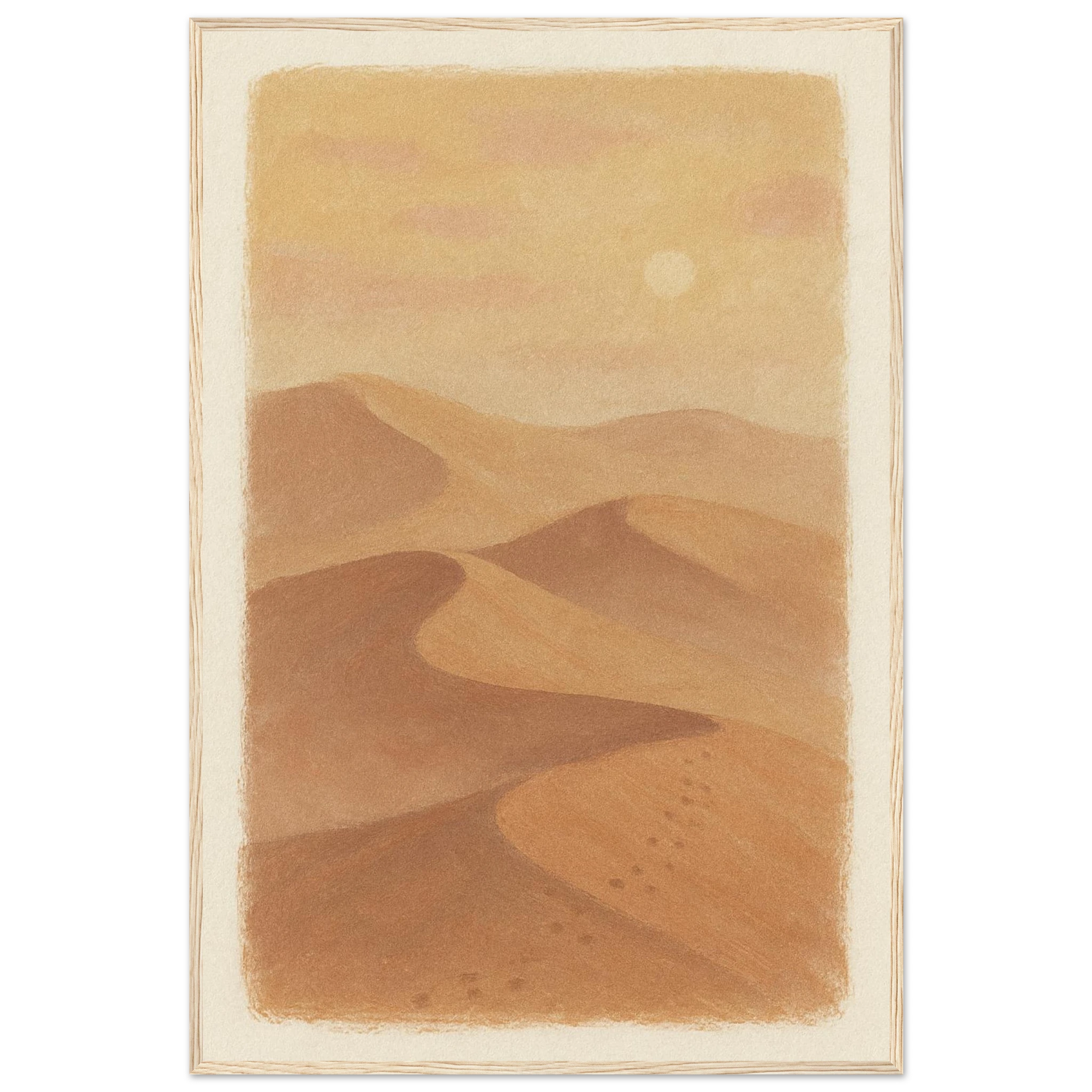 - Golden Haze – Soft Desert Dunes Wall Art Print - Play By Print