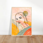 # all-groups - Sunset Muse – Abstract Female Portrait Wall Art - Daisy