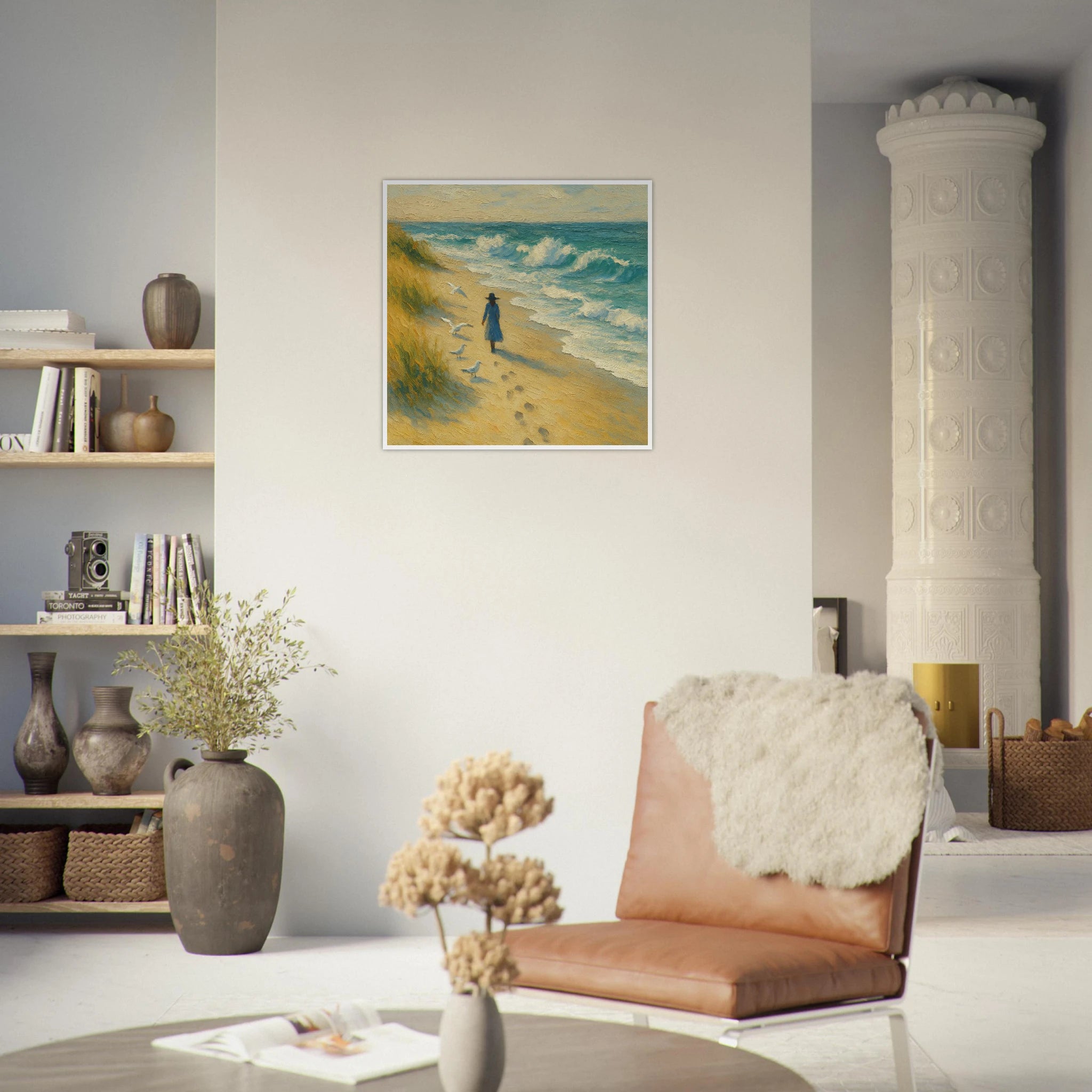 # all-groups - “Soft Steps by the Sea” | Serene Coastal Art Print - Play By Print