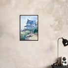 # all-groups - Seaside Cottage Steps – Coastal Art Print - Play By Print