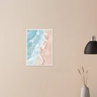 # all-groups - Pastel Shoreline – Soft Coastal Abstract Watercolour Art Print - Daisy