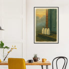 # all-groups - Milk Bottles at Dawn – Gouache Still Life Art Print - Play By Print