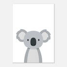Unframed - Koala – Minimalist Australian Animal Art Print | Calming Nursery & Playroom Wall Poster - Play By Print