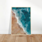 # all-groups - Stormy Shoreline – Moody Coastal Watercolour Art Print - Daisy