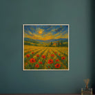 # all-groups - “Golden Hour in the Poppies” | Vibrant Sunset Landscape Art - Play By Print