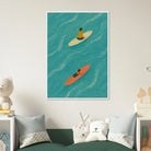 # all-groups - "Drift and Dream" Surf Print | Minimal Coastal Wall Art - Play By Print