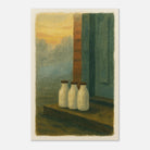 Unframed 30x45 cm 12x18″ - Milk Bottles at Dawn – Gouache Still Life Art Print - Play By Print