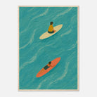 Wood frame A1 (59.4 x 84.1 cm) - "Drift and Dream" Surf Print | Minimal Coastal Wall Art - Play By Print