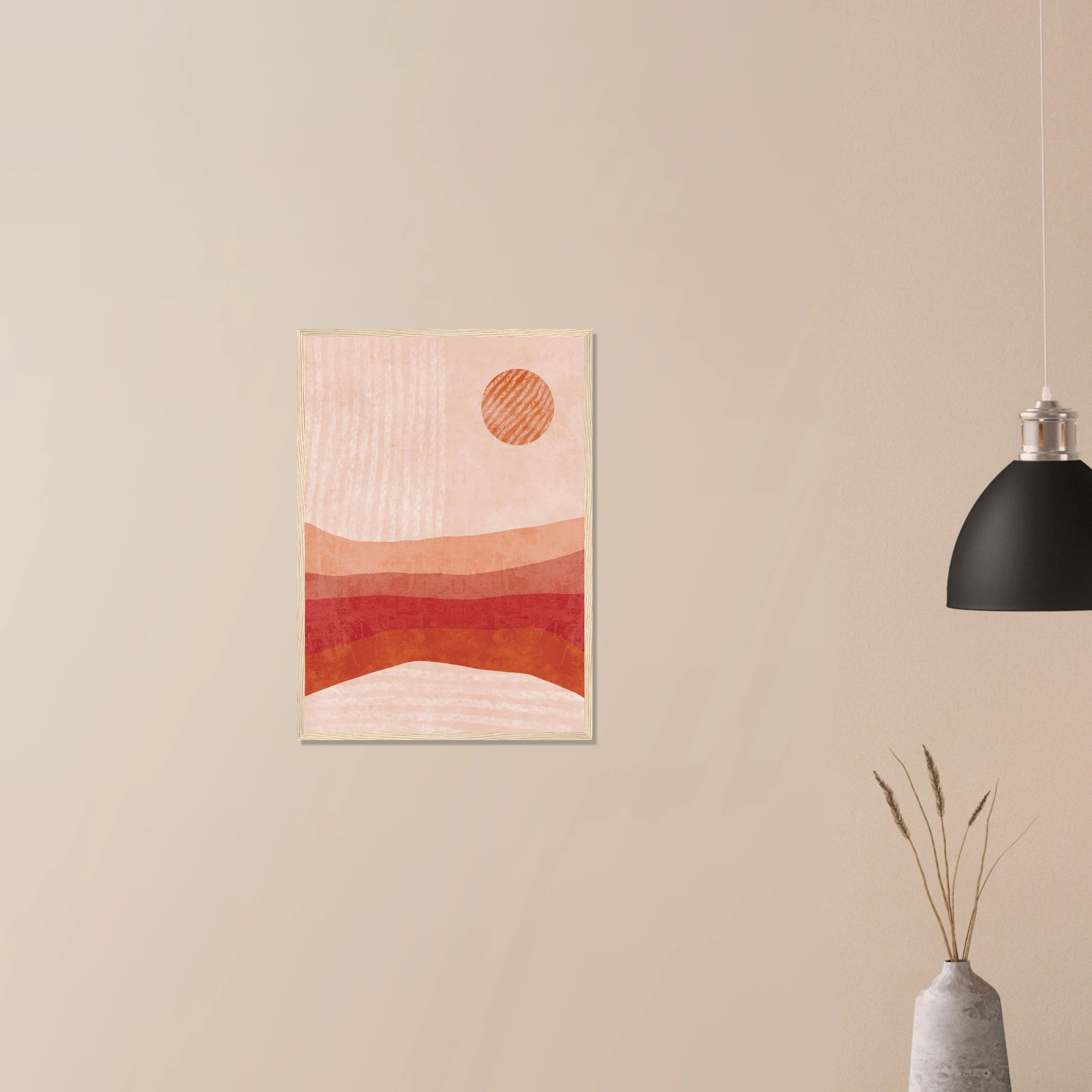 # all-groups - Terracotta Sun – Minimalist Abstract Desert Landscape Print - Daisy