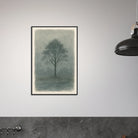 # all-groups - Misty Monochrome Tree – Minimalist Landscape Art Print - Play By Print