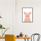 # all-groups - Pig – Minimalist Farm Animal Art Print - Play By Print