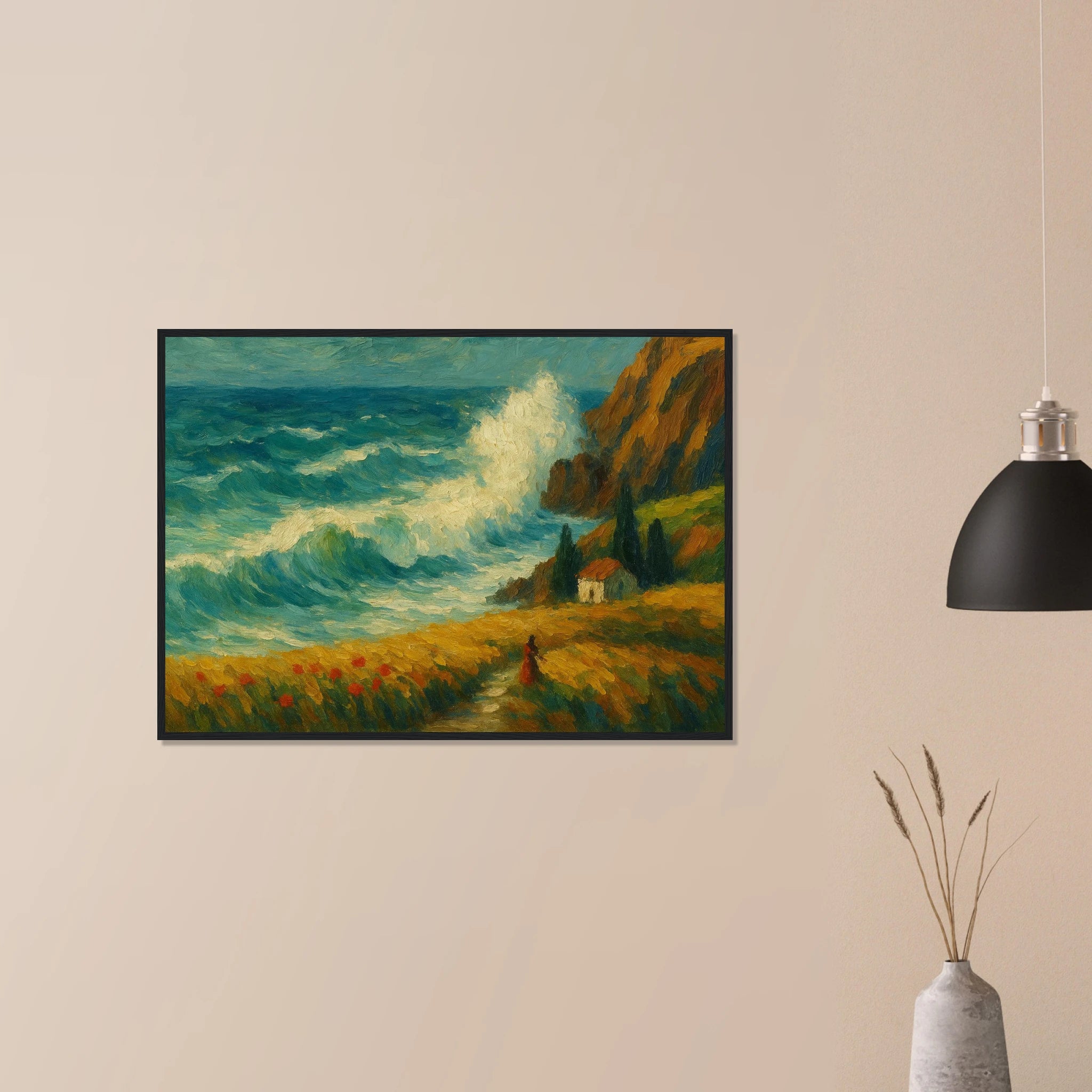 # all-groups - “Wild Coast” | Dramatic Ocean Wave Painting - Play By Print