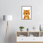 # all-groups - Tiger – Minimalist Jungle Animal Art Print | Safari Nursery or Kids’ Room Poster - Play By Print