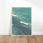 # all-groups - Coastal Horizon Abstract Wall Art | Right Panel - Play By Print