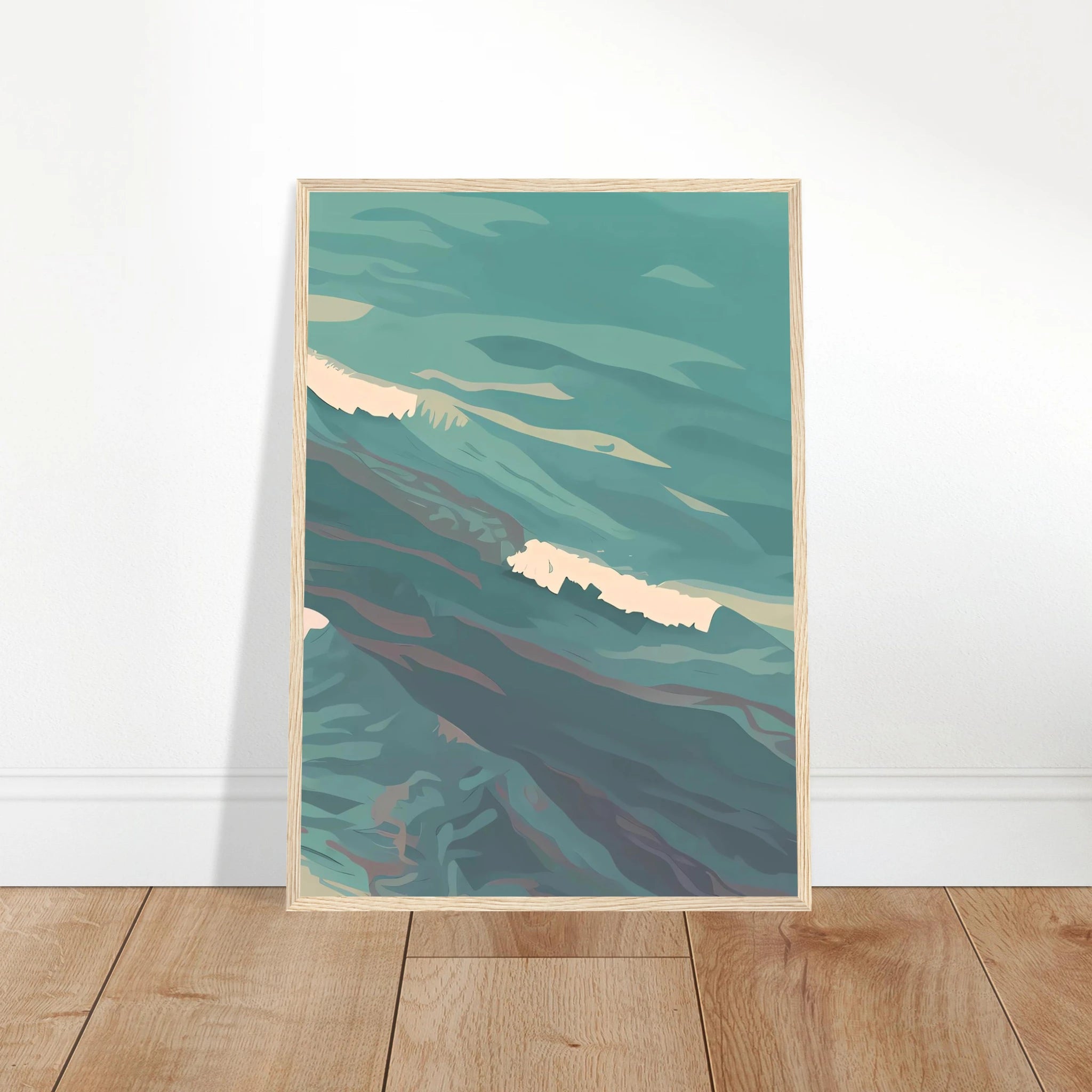 # all-groups - Coastal Horizon Abstract Wall Art | Right Panel - Play By Print
