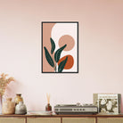 # all-groups - Sage Leaves & Terracotta Sun Modern Abstract Wall Art - Jerin
