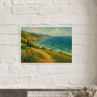 # all-groups - “Coastal Wildflowers & Whispering Waves” | Ocean Cliff Landscape - Play By Print
