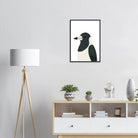 # all-groups - Magpie – Minimalist Australian Bird Art Print | Native Wildlife Poster for Home or Classroom - Play By Print