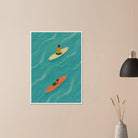 # all-groups - "Drift and Dream" Surf Print | Minimal Coastal Wall Art - Play By Print