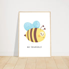 # all-groups - Be Yourself Bee Poster | Positive Quote Wall Art for Kids - Elena