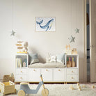 # all-groups - Gentle Whale Nursery Print | Watercolour Ocean Animal Wall Art for Kids - Iris