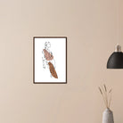 # all-groups - Modern Muse – Minimalist Fashion Figure Line Art Print - Daisy