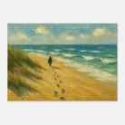 Unframed A3 (29.7 x 42 cm) - “Coastal Solitude” | Peaceful Beach Walk - Play By Print
