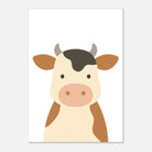 Unframed - Cow – Minimalist Farm Animal Art Print - Play By Print