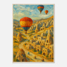 Wood frame A1 (59.4 x 84.1 cm) - "Drifting Over Cappadocia" Print | Turkish Landscape Wall Art - Play By Print