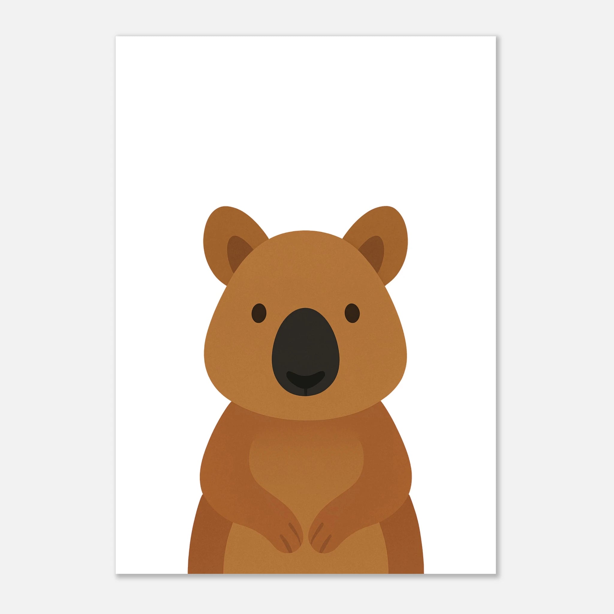 - Quokka – Minimalist Australian Animal Art Print - Play By Print