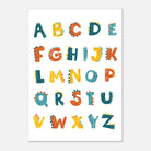 Unframed - Dinosaur Alphabet Poster | A–Z Dino-Themed ABC Print for Kids - CDT