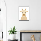 # all-groups - Goat – Minimalist Farm Animal Art Print | Nursery or Classroom Wall Poster - Play By Print