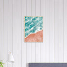 # all-groups - Pastel Shoreline – Ocean Wave and Beach Abstract Wall Art Print - Play By Print