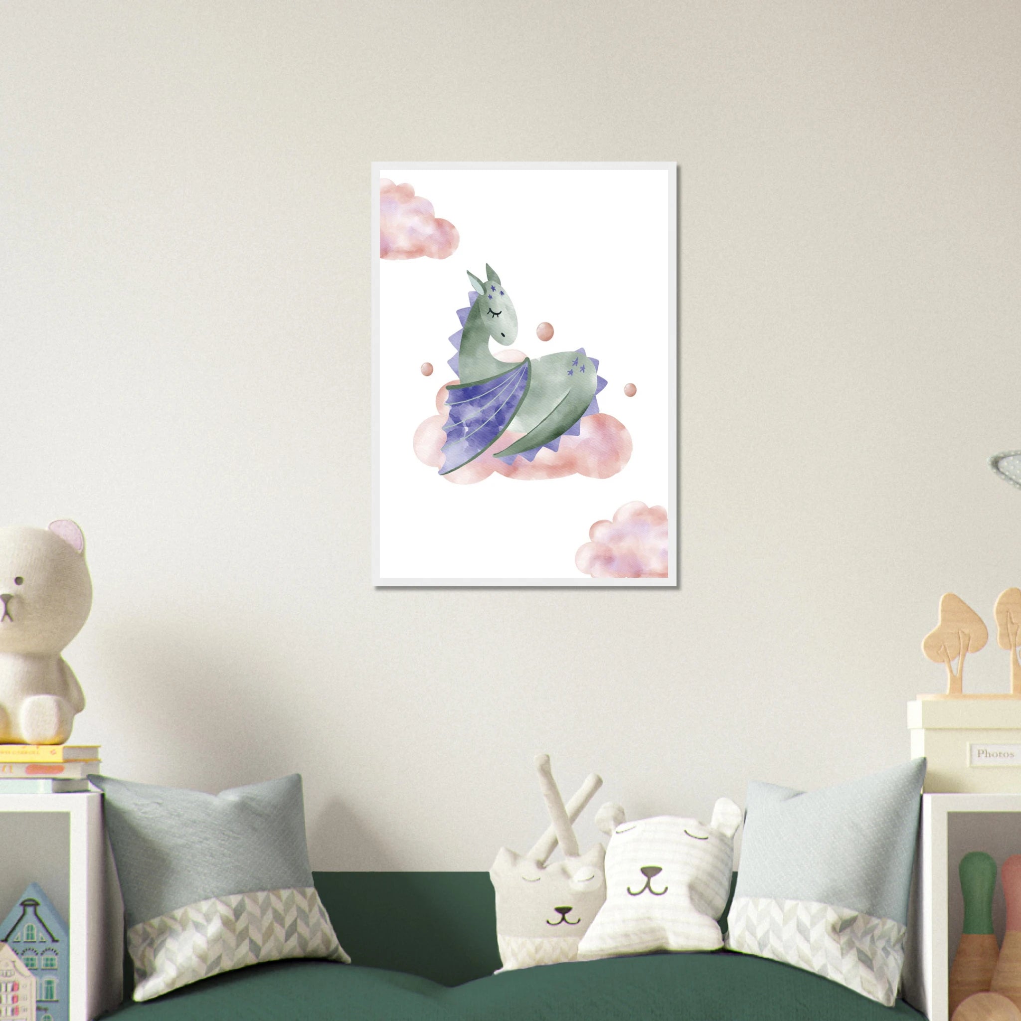 # all-groups - Watercolour Sleeping Dragon Wall Art - Olga