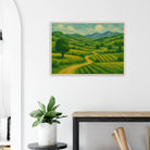 # all-groups - “Winding Through Green” | Rolling Hills Countryside Print - Play By Print