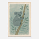 Wood frame 60x90 cm 24x36″ - Cuddly Koala in the Eucalypts – Australian Nursery Art Print - Play By Print