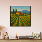 # all-groups - “Golden Rows” | Tuscany Vineyard Landscape Print - Play By Print# all-groups