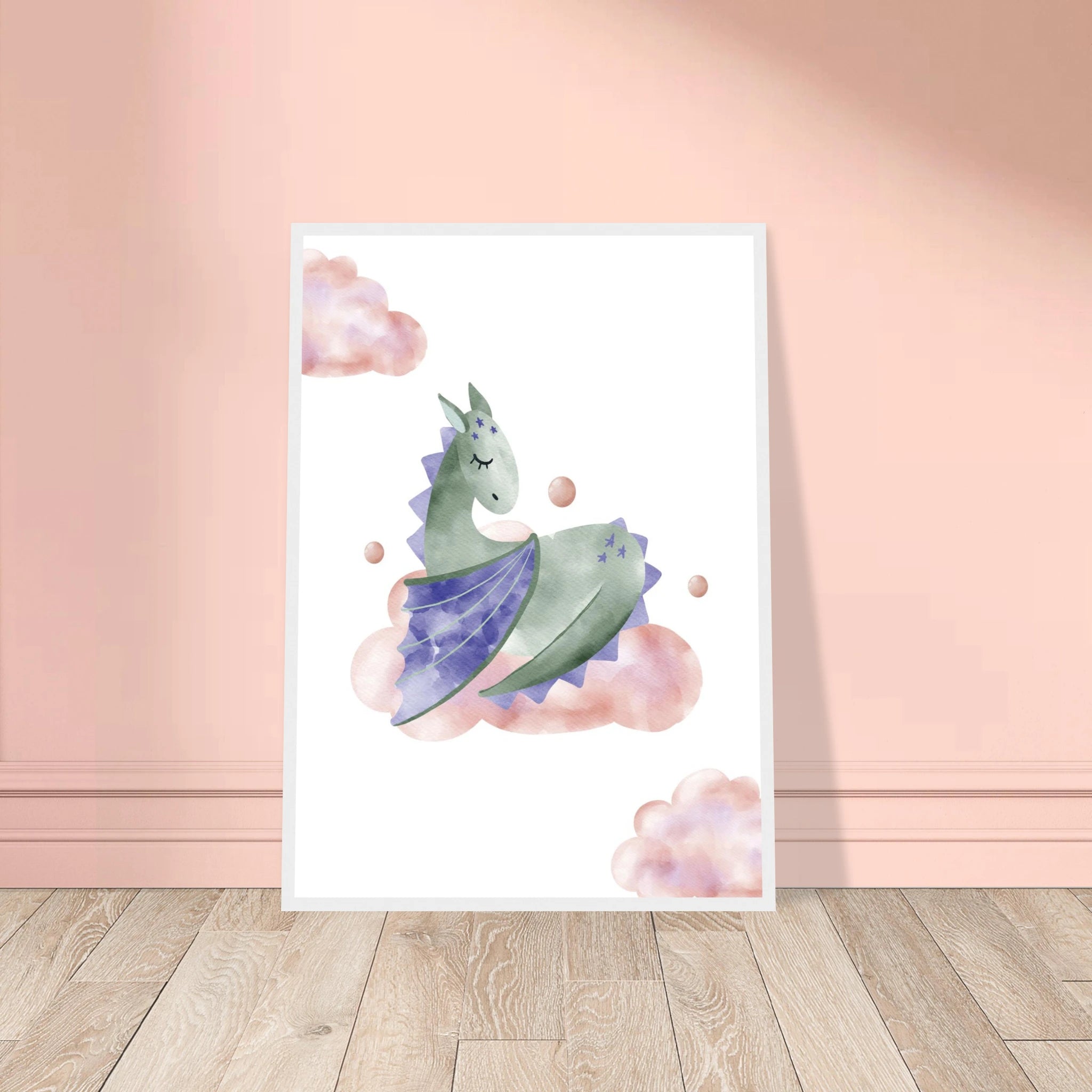 # all-groups - Watercolour Sleeping Dragon Wall Art - Olga