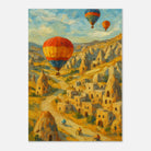 Unframed A3 (29.7 x 42 cm) - "Drifting Over Cappadocia" Print | Turkish Landscape Wall Art - Play By Print