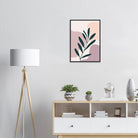 # all-groups - Olive Branch on Blush Modern Abstract Wall Art - Jerin