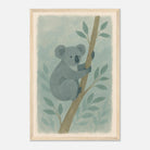 Wood frame 30x45 cm 12x18″ - Cuddly Koala in the Eucalypts – Australian Nursery Art Print - Play By Print
