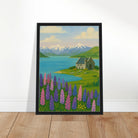 # all-groups - Lake Tekapo Lupins & Church – New Zealand Landscape Canvas Wall Art - Play By Print