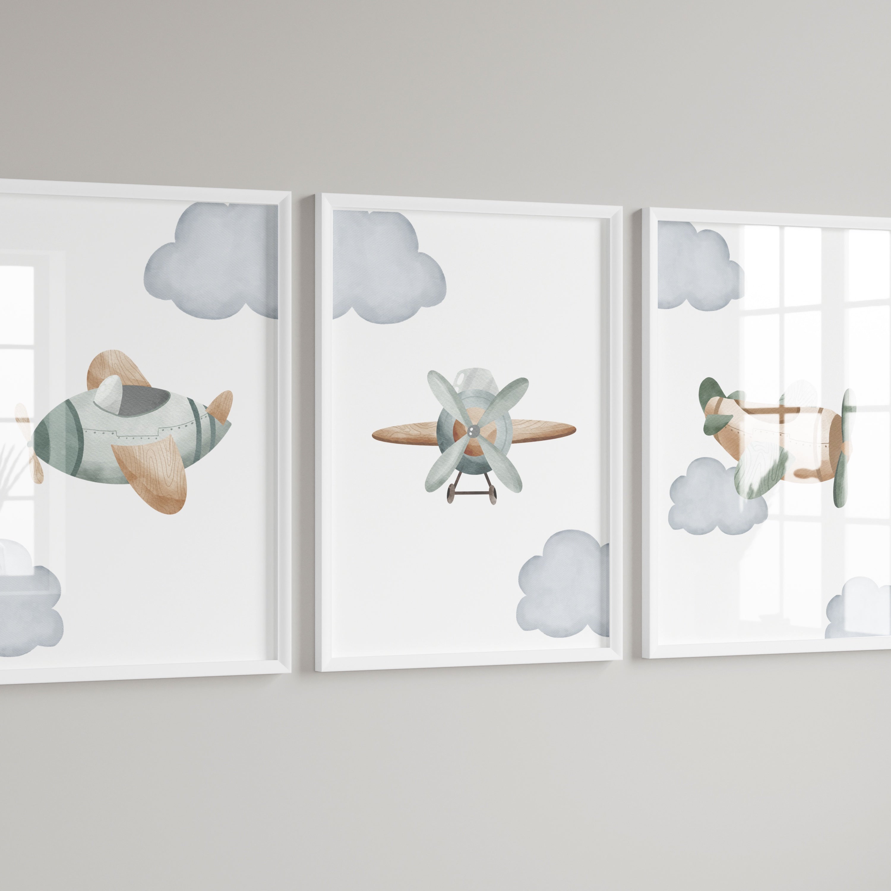 # all-groups - Vintage Wooden Propeller Plane Wall Art - Olga