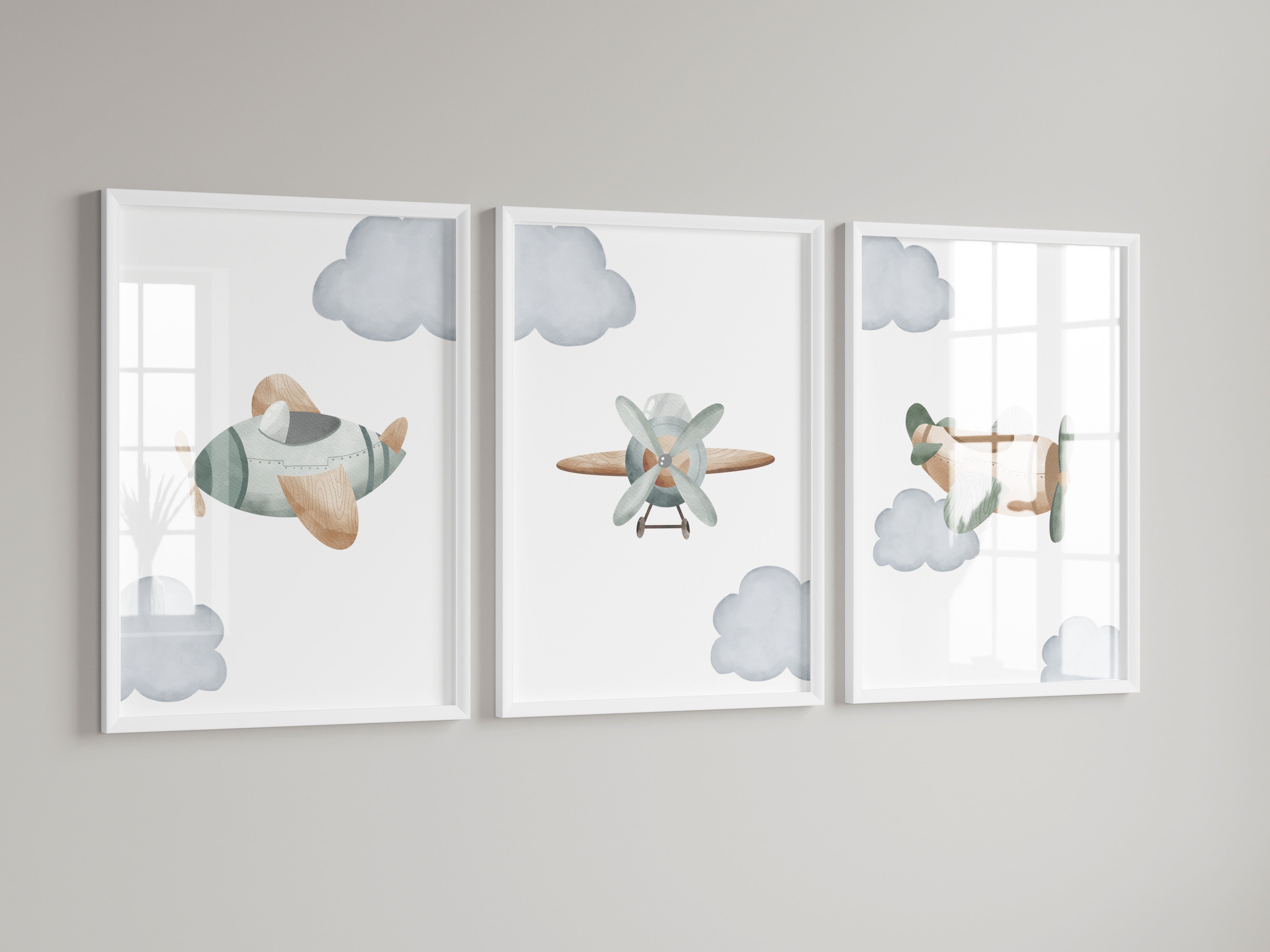 # all-groups - Vintage Wooden Propeller Plane Wall Art - Olga