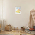 # all-groups - Yellow Dinosaur Nursery Print | Cute Triceratops Wall Art for Kids - Iris