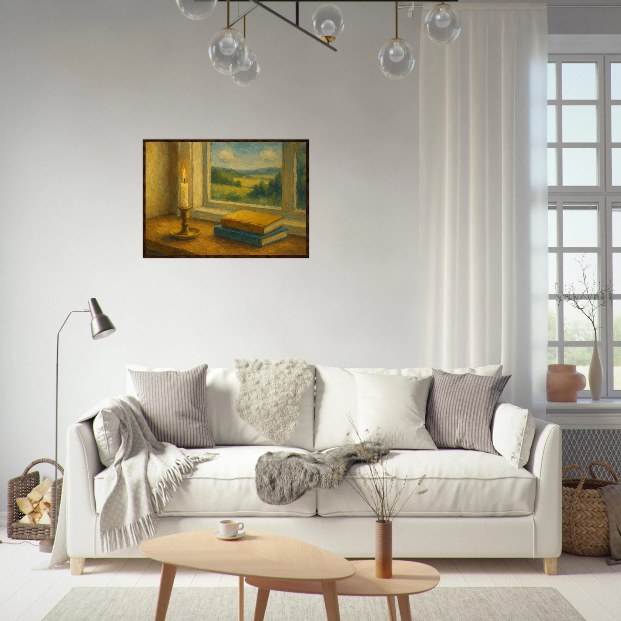 # all-groups - “Golden Light & Quiet Pages” | Candlelit Window Still Life - Play By Print